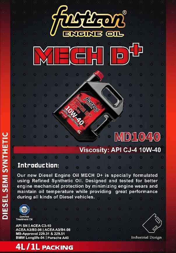 Fustron Diesel Engine Oil MECH D+